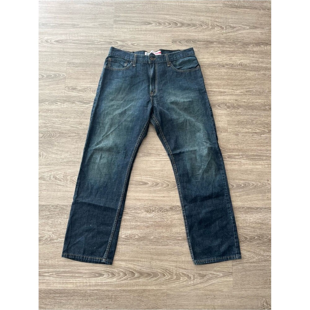 Denizen Levi’s 236 Regular Fit Straight Leg Jeans Mens 36x32 Dark Wash Denim